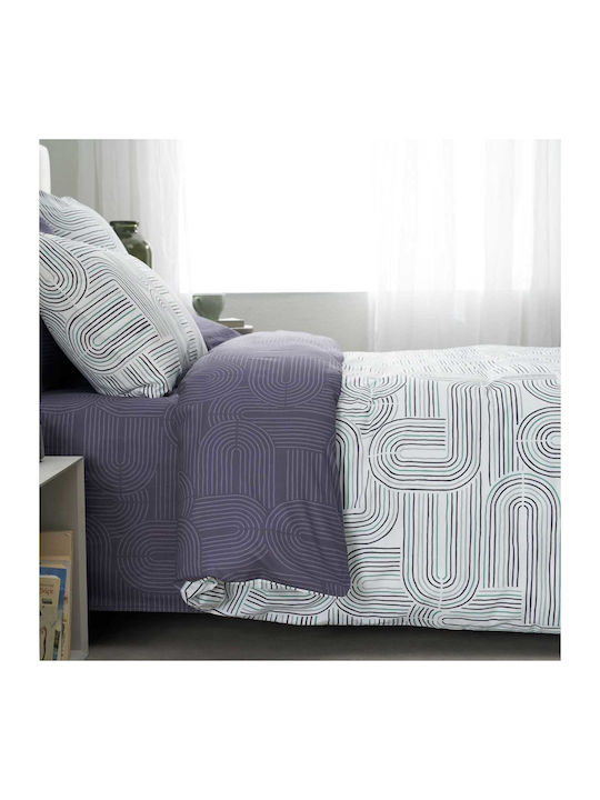Vesta Home Πάπλωμα Υπέρδιπλο 230x240εκ. Πετρολ-γκρι