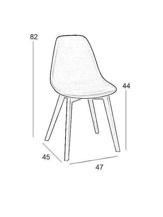 Dining Room Fabric Chair Patchwork 65x63x47cm