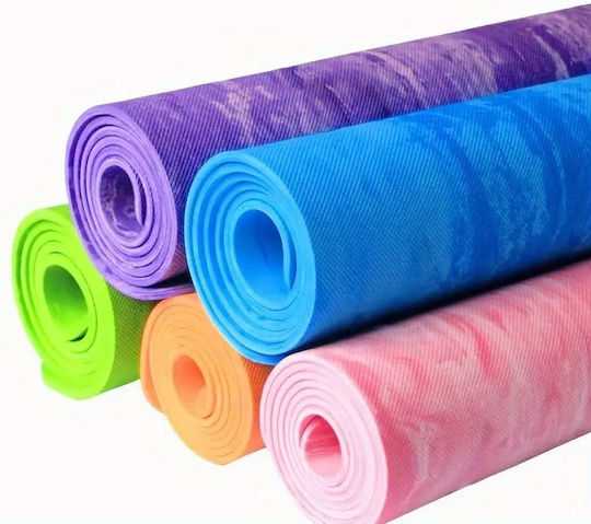Fitnessmatte Yoga/Pilates Lila (180x60x0.8cm)