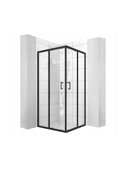 Καμπινα Ντους 80χ80 Ics 285b Black