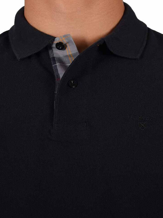 Essential Polo Αθλητική Μπλούζα Μακρυμάνικη Μαύρη