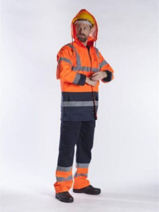 Fageo Work Jacket with Hood Orange