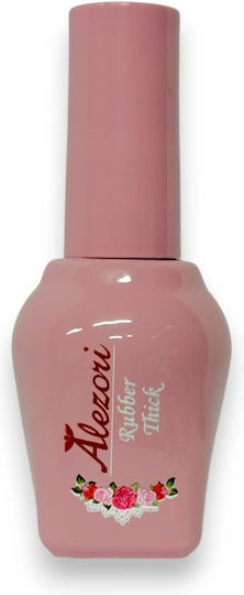 Alezori Thick Base Coat for Regular Nail Polish Quick Dry Rubber 15ml Hema Free