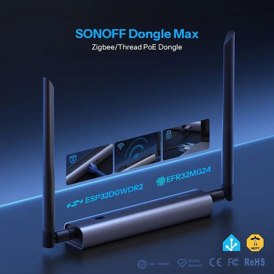 Sonoff Умен Шлюз Wi-Fi / Zigbee / Thread Съвместим с Google Home & Alexa 080878