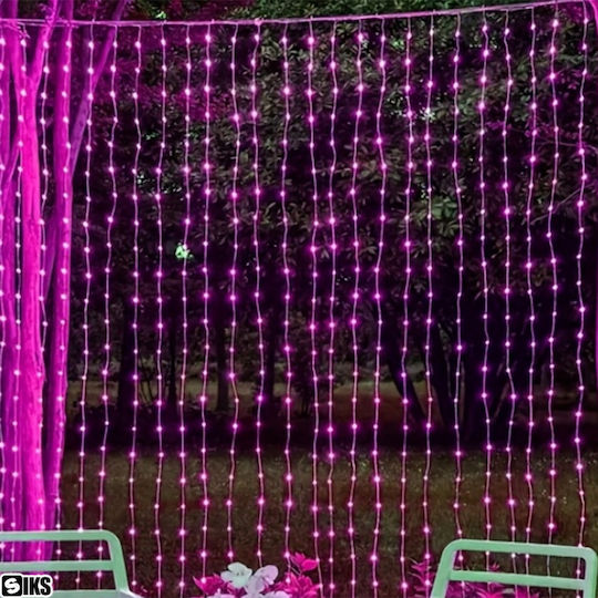 416 Lights LED 3m. Pink type Net 1pcs