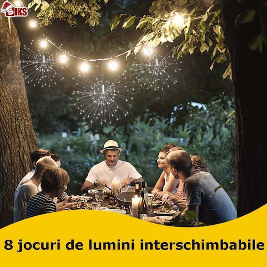 Lămpițe LED 5m. Alb rece Solare tip Focuri de artificii 1buc