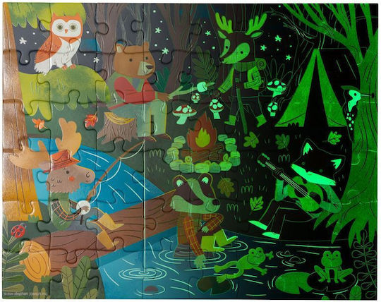 Stephen Joseph Kids Puzzle 48 Pieces Glow In Dark Outdoor