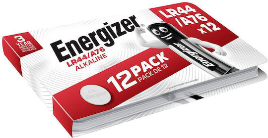 Energizer Αλκαλικές Μπαταρίες Ρολογιών LR44 1.5V 12τμχ