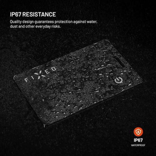 Fixed Fixed Card 2 Apple Find My Black Rechargable