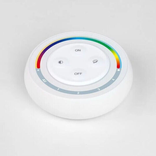 Μαγνητικός Επιτοίχιος Διακόπτης Dimmer Led Mtn-2089 Rf Rgb+cct 4 Καναλιών 3v S2w+ Mtn-2089 White Miboxer