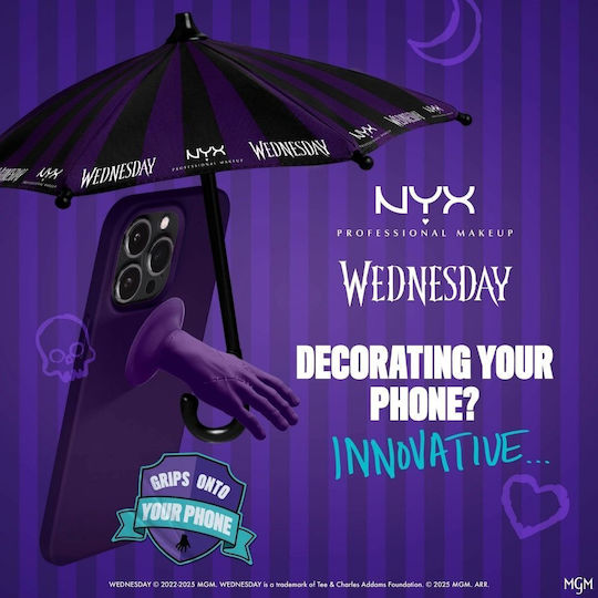 NYX Professional Makeup Wednesday Phone Umbrella Mobile Phone Décor Purple