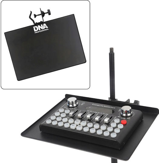Dna Dna Sct1 Stand Shelf Tray Black Mixer Audio Interface Accessories Adjustable Mount 18x24 Cm Up To 1 Kg Ράφι Στήριξης Κονσόλας Αξεσουάρ Βάση Μικροφώνου