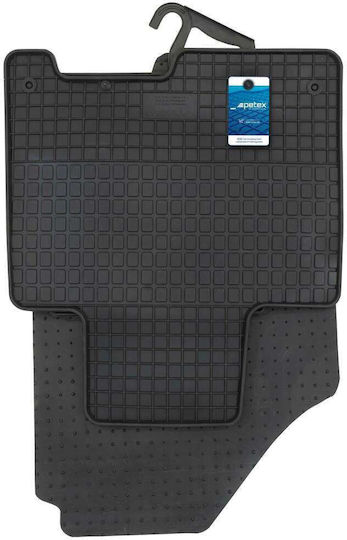 Petex Satz Vorder- und Hintermatten 4Stück aus Gummi für Kia Sportage 2008+ Schwarz