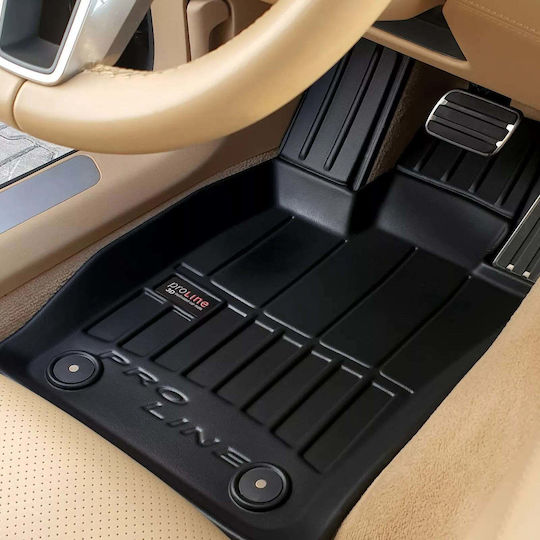 Frogum Set of Front and Rear Mats 4pcs for Toyota Aygo 2022 Black