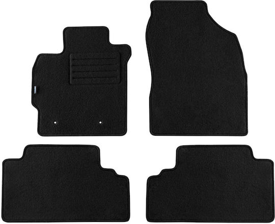 Petex Set of Front and Rear Mats 4pcs for Toyota Auris / Corolla 2006-2012 Black