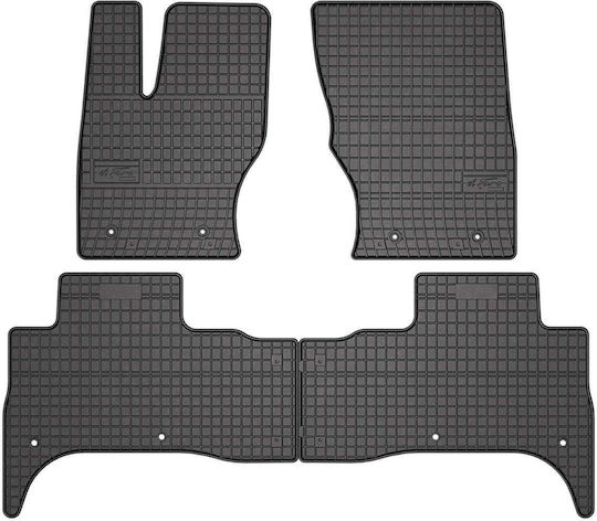 Frogum Satz Vorder- und Hintermatten 4Stück aus Gummi für Land Rover Range Rover 2013 Schwarz