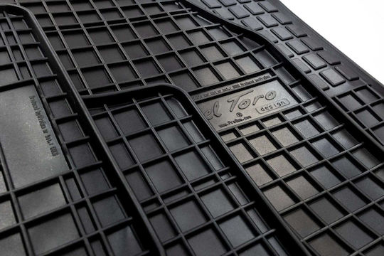 Frogum Satz Vorder- und Hintermatten 4Stück aus Gummi für Land Rover Range Rover 2013 Schwarz
