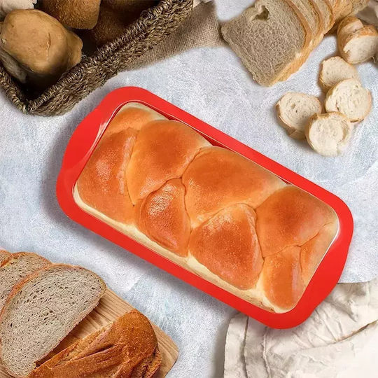 Φόρμα Σιλικόνης Ορθογώνια Medium Κόκκινο