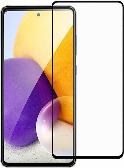 Vollflächig gehärtetes Glas Schwarz (Galaxy A53)
