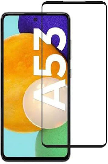 Vollflächig gehärtetes Glas Schwarz (Galaxy A53)