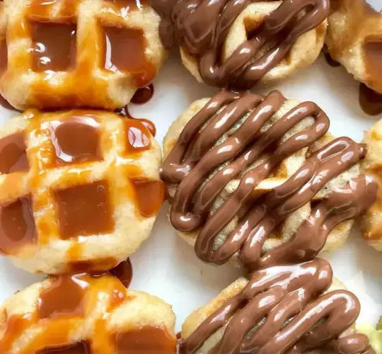 Φόρμα Σιλικόνης Mini Waffles Κύκλος