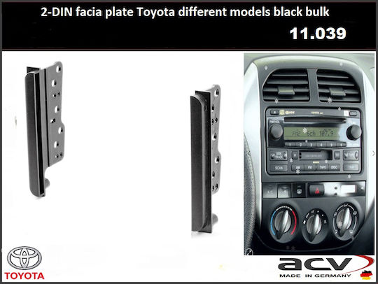 Vorderseite Rc D 2 Din Toyota Universell Celica Rav 4 Mr2 Hilux ’07> 11.039 381300-10