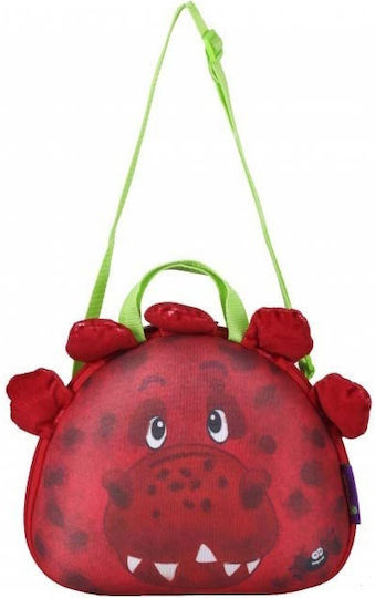 Okiedog 80091 Dinosaurier Kinder Lunchtasche Wasserdicht Rote