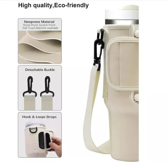 Pandaboo Isolierte Flaschenhülle für Flasche in Beige Farbe