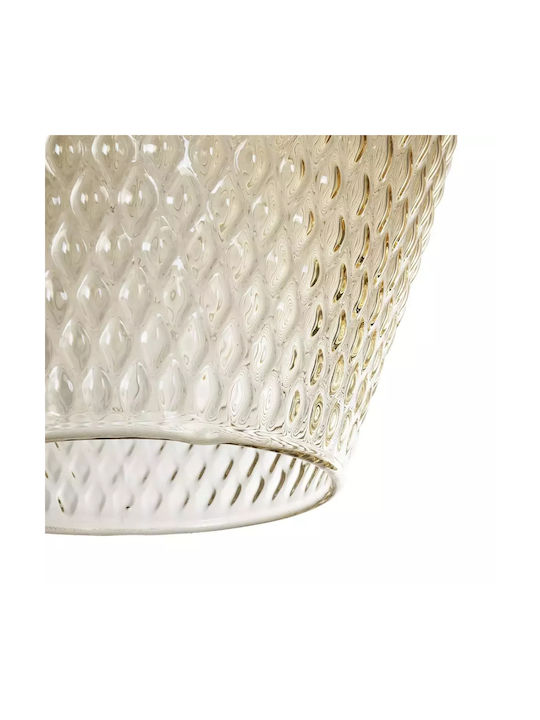 GloboStar Sklo Pendant Light Multicolour with Crystals for Socket E27 22x22x31cm