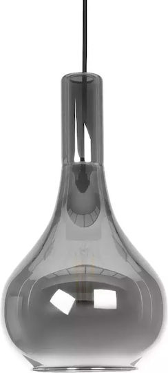 GloboStar Pendant Light Black with Crystals for Socket E27 20x20x36cm