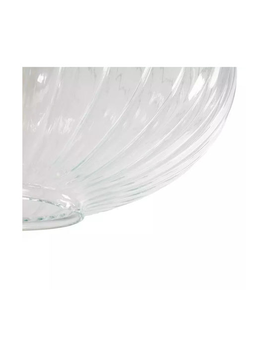 GloboStar Pera Pendant Light Transparent with Crystals for Socket E27 30x30x22cm