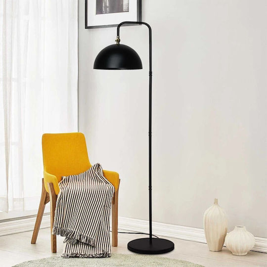 GloboStar Snake Floor Lamp H151xW28cm. with Socket for Bulb E27 Black