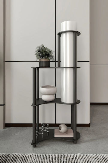 Dekorative Stehlampe mit Regalen