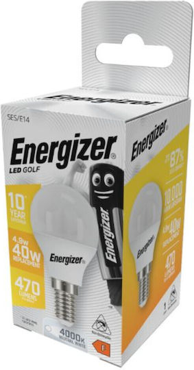 Energizer Λάμπες LED 4.9W 82mm για Ντουί E14 Φυσικό Λευκό 470lm 5τμχ