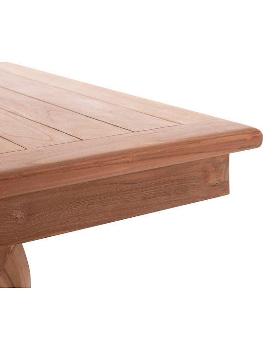 Wonder Tisch Speisesaal aus Massivholz Natural 180x91x75cm