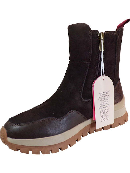 Stiefeletten Damen Braun