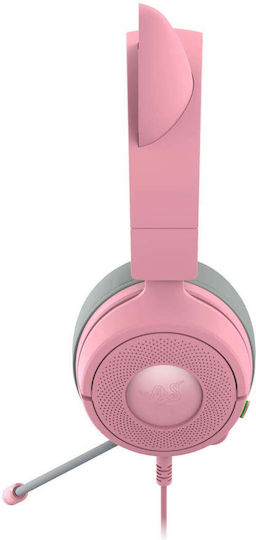 Razer Kraken Kitty V3 X Надушници Геймърски слушалки с връзка 3,5 мм Кварц за Nintendo Switch / Nintendo Switch 2 / PC / PS5 / XBOX