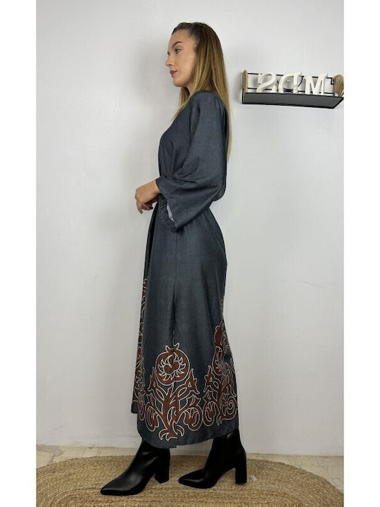 Midi Dress for Wedding and Christening Blue
