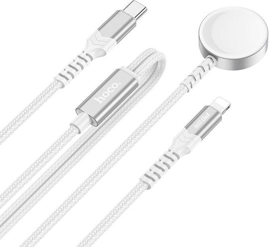 Hoco CW54 Φορτιστής για Apple Watch, iPhone Λευκός