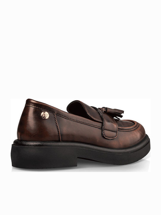 Γυναικεία Loafers σε Καφέ Χρώμα