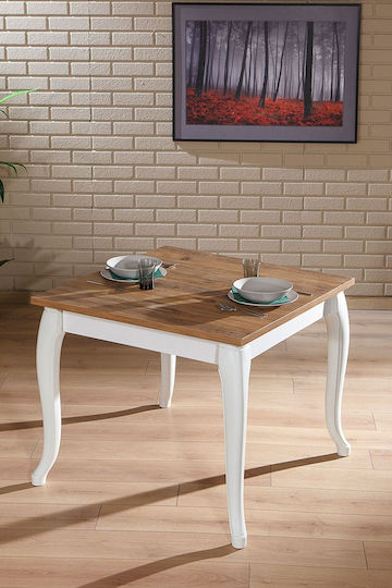 SteweHome Esszimmermöbel-Set Mit Holzoberfläche Und Kunststoffrahmen 4 Klassische Stühle 90x75x90cm
