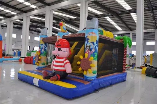 Trampolino Aufblasbares Piraten Schloss mit Trampolin
