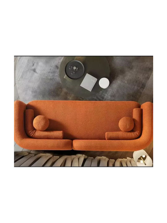 Three-Seater Couch Orange 240x90x75 cm