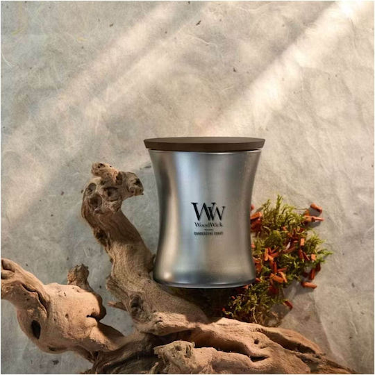 Aromatische Holzkerze mit Duftwachs Medium Precious Metals Candescent Coast