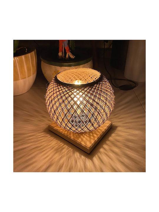 Wooden Lampshade Juta Willow Headboard Floor Lamp