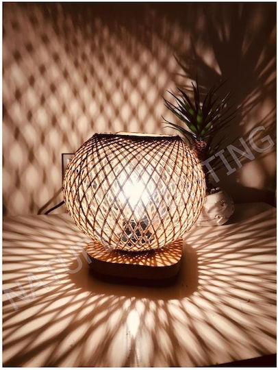 Wooden Lampshade Juta Willow Headboard Floor Lamp