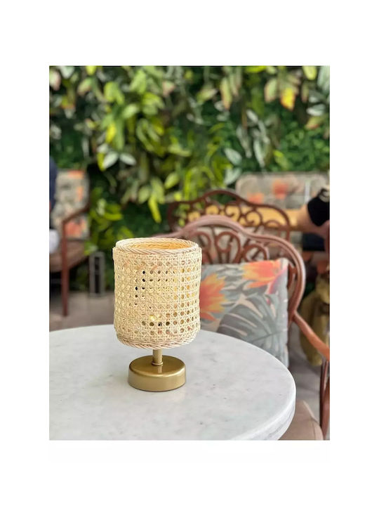 Battery Lamp Shade Natural Rattan Hazeran