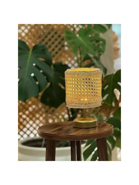 Battery Lamp Shade Natural Rattan Hazeran