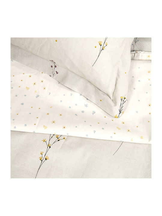 Nima Duvet Cover Set Single with Pillowcase 160x240 Delicate Beige