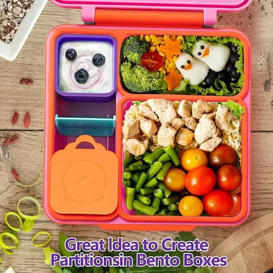 Pandaboo Kids' Food Container made of Silicone Purple